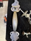 Antique Victorian Front Door Lock Set   Knocker Very Old Needs A Good Cleaning