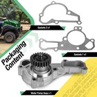 Water Pump W  Gaskets For Kawasaki Mule 2500 2510 2520 3000 3010 3020 4000 4010