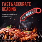 Instant Read Digital Meat Thermometer Bbq Grill Smoker For Kitchen Food Cooking