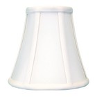Royal Designs  Inc   true Bell Lamp Shade With Round Clip  White  3 75   X 7    