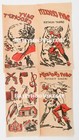 Vintage 1950s Iron On Transfers Davy Crockett Set Of 4 Designs Work Great 