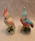 Lot Of 4 Vintage Royal Copley Ceramic Pottery Parrots Figurines 6 1 2  