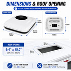 12v 10000btu Rv Air Conditioner Rooftop Ac Unit For Truck Caravan Camper