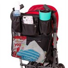 Universal Stroller Organizer W  Cup Holders Zippered Pockets Mesh Storage Infant