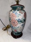 Vintage Antique Chinese Famille Rose Porcelain 18  Vase Lamp  2
