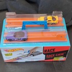 Hot Wheels Race Case Track Set Carry Case W  Track Pieces   2 Cars - Unassembled