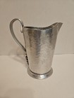 Vintage Hammered Wrought Aluminum Flowered Pitcher Cont  Trade Co  509