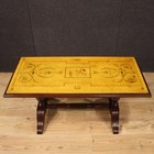 Coffee Table Wood Marble Top Furniture Living Room Antique Style 20th Century