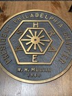 Vintage Ashrae President Philadelphia Chapter W h  Mullin 1960 Bronze Plaque