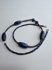 Lapis Necklace W Ancient   Old Lapis Lazuli Beads W Tiny Coral Beads 18   