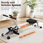 Feierdun Hydraulic Rowing Machine For Home adjustable Rower 12 Resistance Levels