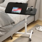 Adjustable Overbed Bedside Table With Wheels Bed Desk Over The Bed Table