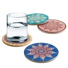 Coasters For Drinks Absorbent 4 Pack Ceramic Coasters Set 4  Stoneware Cup Ma   