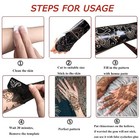 12 Sheets Henna Tattoo Stencils Kit  Reusable Temporary Tattoo Stickers
