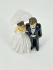 Vintage Wedding Couple Plastic Cake Topper