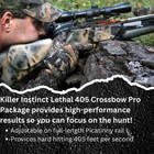 Killer Instinct Lethal 405 Scope Crossbow Package With 4x32 Crossbow Scope