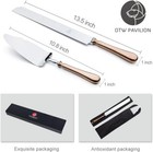 Wedding Cake Knife Server Set Rose Gold 18 10 Stainless