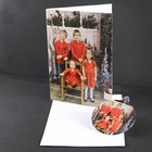 Custom Printed Christmas Holiday Card   Matching Hanging Keepsake Ornament