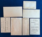 Lot 7 Victorian Trade Cards Conn Connecticut New Haven New London Hartford