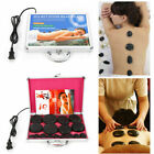 Natural Massage Stones Hot Spa Rock Basalt Stone With Heater Box 16 20pcs set