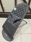 Babybjorn Bouncer Bliss  Classic Gray Quilt  Adjustable gently Used  Very Clean