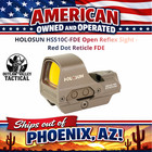 Holosun Hs510c-fde Open Reflex Sight  65 Moa Circle   Red 2 Moa Reticle Fde