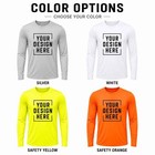 Custom High Visibility Long Sleeve Shirt Personalized Performance Safety Tee Lot