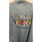 Vintage Medieval Times Battle Of Champions Denim Bomber Jacket Xl