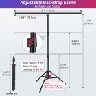 Black White Backdrop Screen With Stand Kit 5x6 5ft For Photo Video Studio  2-in-