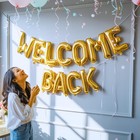  52pcs  Gold Letter Balloons - 2 Full A-z Sets For Gold Letter Balloon Banner   