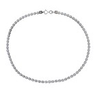 Cubic Zirconia Tennis Anklet Bracelet   Vintage Sterling Silver 925   11 