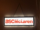 Asc Mclaren Large Led Light Up Garage Man Cave Wall Sign 38  X 11  Capri Mustang