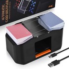 Automatic Rechargeable Card Shuffler - 2 Decks  Quiet Electric  Poker   Blackjac