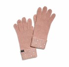 Victoria s Secret  Pink  Holiday 2020 Gloves  Pink W  Silver Rhinestones  nwt 