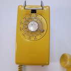 Vintage Rotary Phone Bell System By Western Electric Yellow Wall Mount
