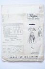 Vtg 1953 Vogue Couturier Design No  745 Sz 18 Pleated Skirt Dress 36 Bust 39 Hip