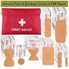 First Aid Kit Med Pack Medical Emergency Trauma Bag Survival Case Pouch - 76 Pcs