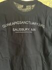 Guinea Pig Sanctuary Swag T-shirt 100  Cotton Size Small Black Rainbow Graphic C