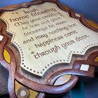 Wooden Irish Home Blessing Wall Plaque Housewarming Gift Celtic Prayer