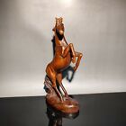 Chinese Carved Wood Wooden Horse Figurine Statue Decoration Boxwood Carving Nice