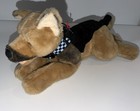 Vtg Toys R Us Animal Alley German Shepherd Dog Plush Realistic Sarge Collar Cute