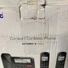 New Panasonic Kx-tgb852b Expandable Corded Cordless Phone Answering Machine