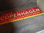 Vintage Original Copenhagen Snuff Chew Tobacco Porcelain Sign 23  X 6  Used