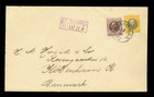 Danish West Indies  dwi  1911 Frederik Viii 15b 50b Sc 45 50 On Reg  Cover To Dk