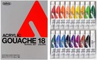 Holbein Matte   Opaque Artist s Acrylic Gouache 18 Color Set D982 12ml  41oz New