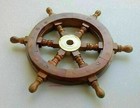 Vintage Treasures Nautical Wooden Ship Wheel Steering Wheel Polish 12 inch Wheel