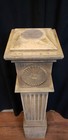 Restored Ornate Solid Oak Newel Post 44 3 4  By 7 3 4   Ga9700
