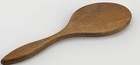Vintage Handheld Oval Mirror Wooden With Beveled Glass