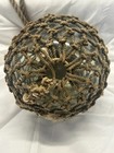 Large Glass Fishing Float Buoy Ball Net Clear Object - Vintage