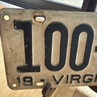Vintage  1945 Virginia License Plate -    100-799   